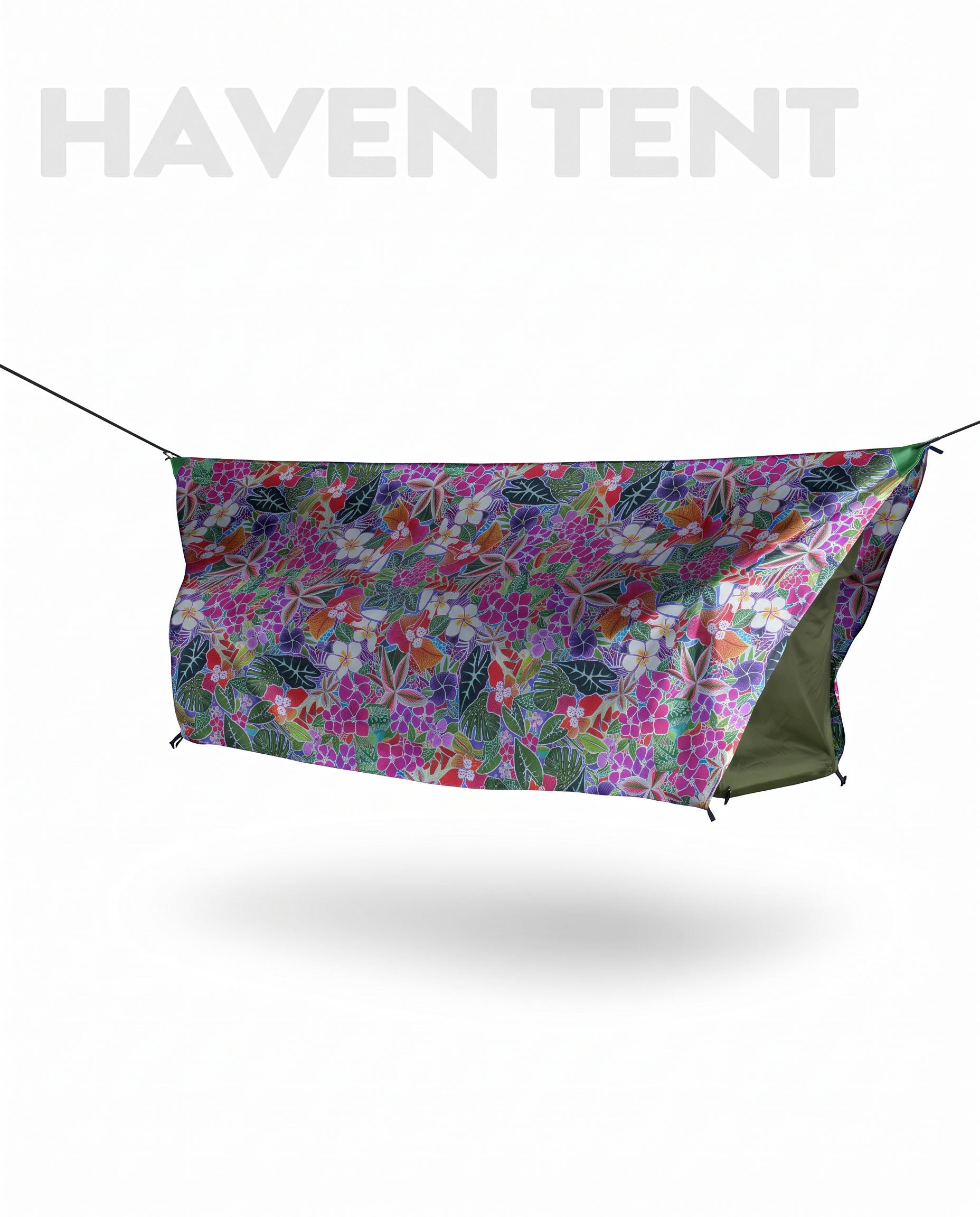 variant--Hammok Color:Forest Green+Rainfly:Kauai