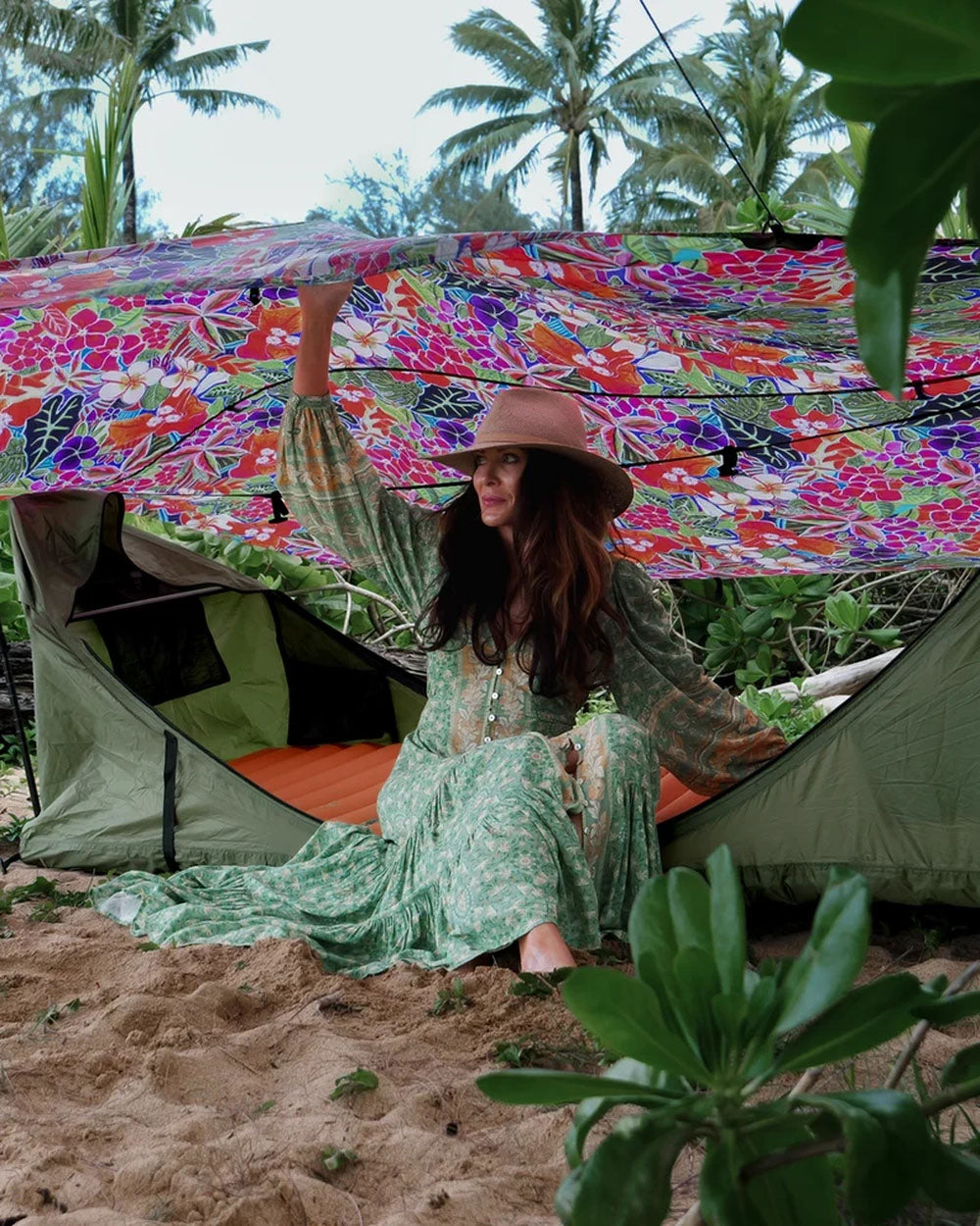 variant--Hammok Color:Forest Green+Rainfly:Kauai