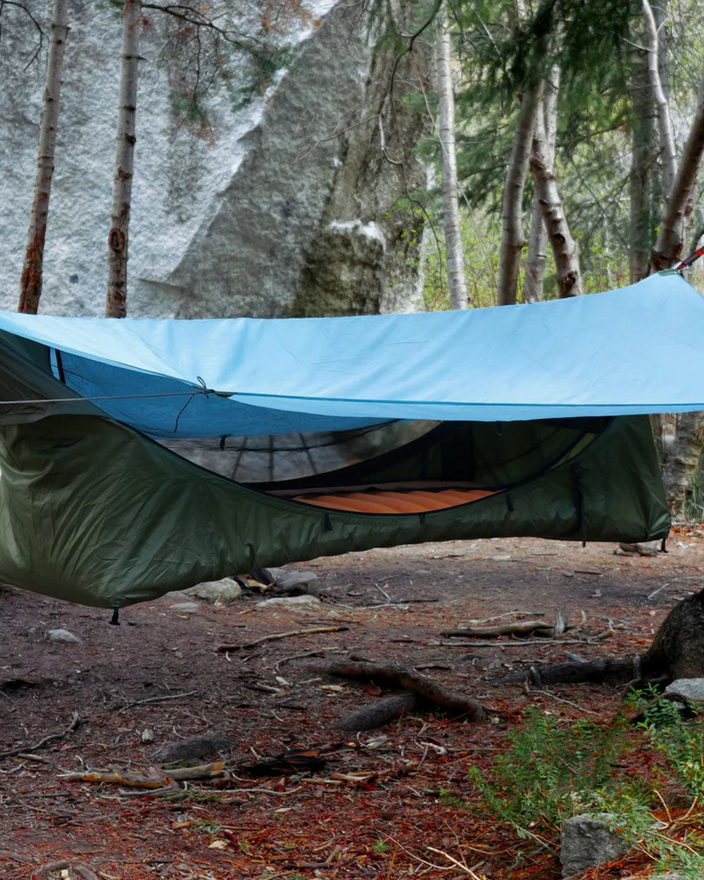 variant--Hammok Color:Forest Green+Rainfly:Sky Blue