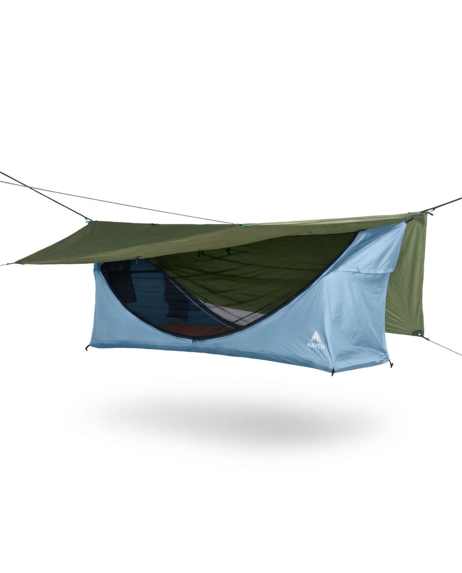variant--Hammok Color:Sky Blue+Rainfly:Forest Green