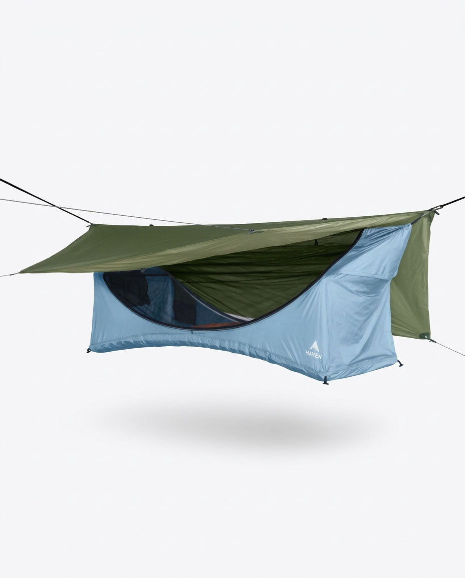 variant--Hammok Color:Sky Blue+Rainfly:Forest Green