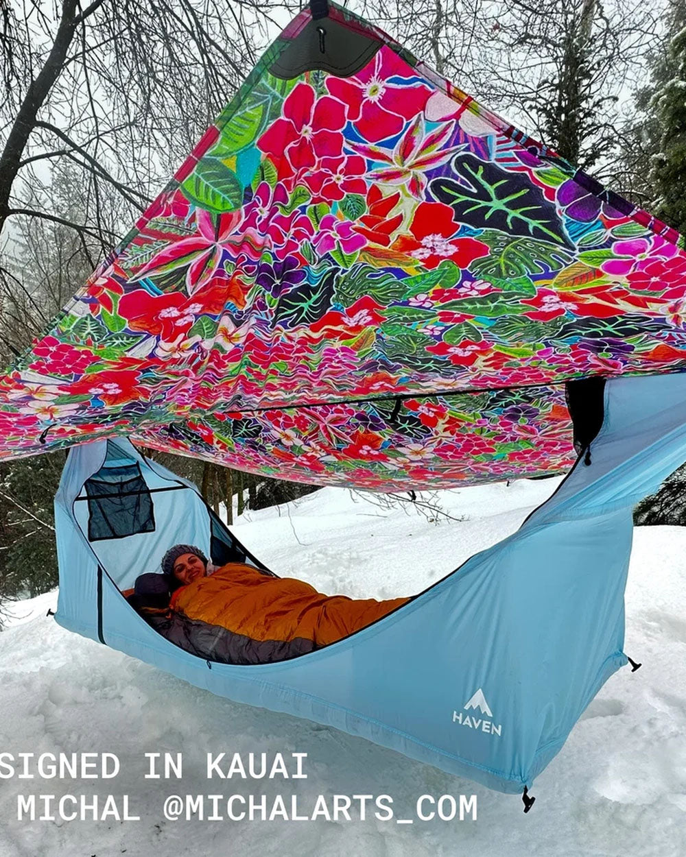 variant--Hammok Color:Sky Blue+Rainfly:Kauai