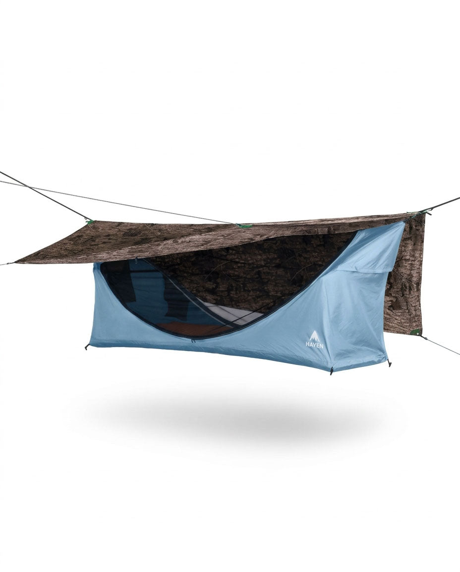 variant--Hammok Color:Sky Blue+Rainfly:Realtree Timber Camo
